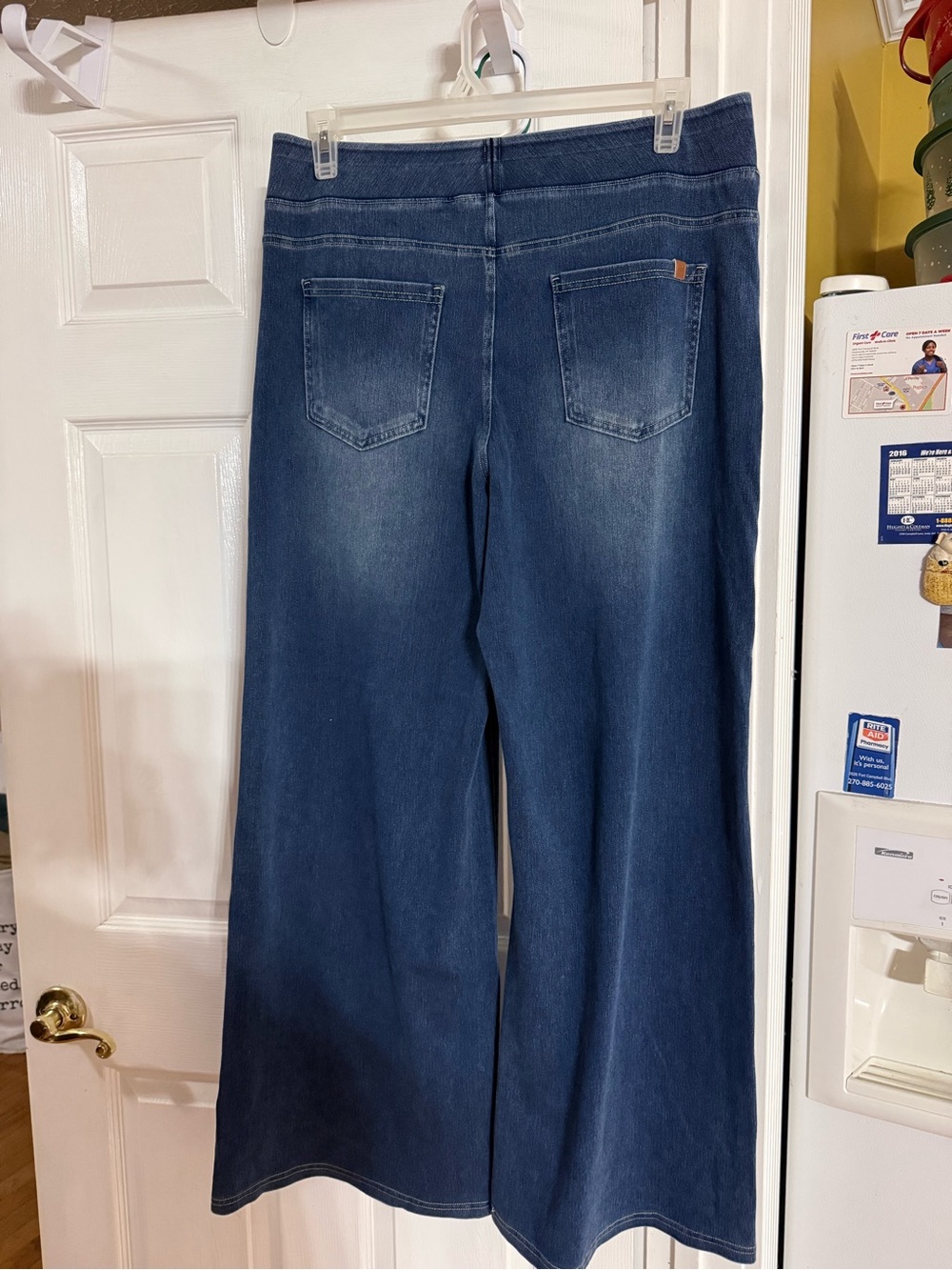 HALARA Dark Blue Wide-Leg Denim flex high waisted Jeans - Picture 3 of 3